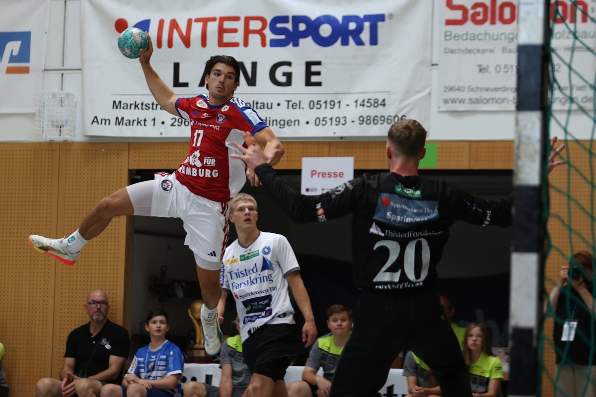 Kaj Greenen im Spiel gegen Mors-Thy Handbold